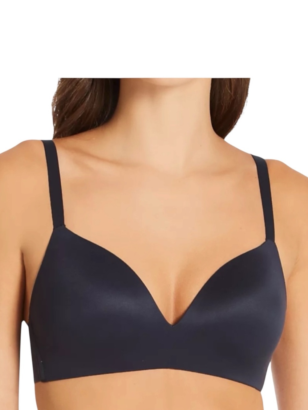 Tommy John Bra Second Skin Lightly Lined Demi Black Bra Women’s Size 38D NWOT